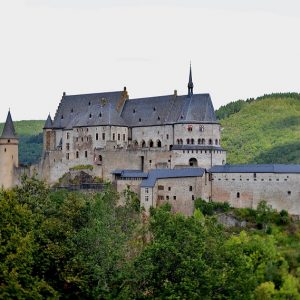 O castelo de ”O cavaleiro e o dragão”, em Luxemburgo.